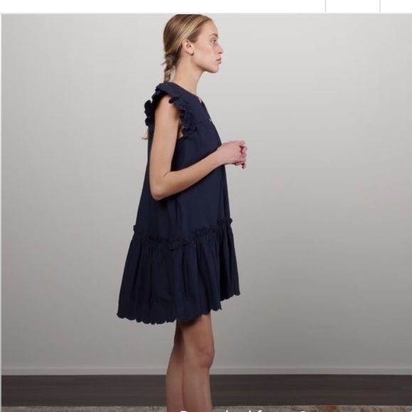 Sea New York Heidi Heart Quilt Petal Sleeve Tiered Dress. Size Small - Picture 5 of 14